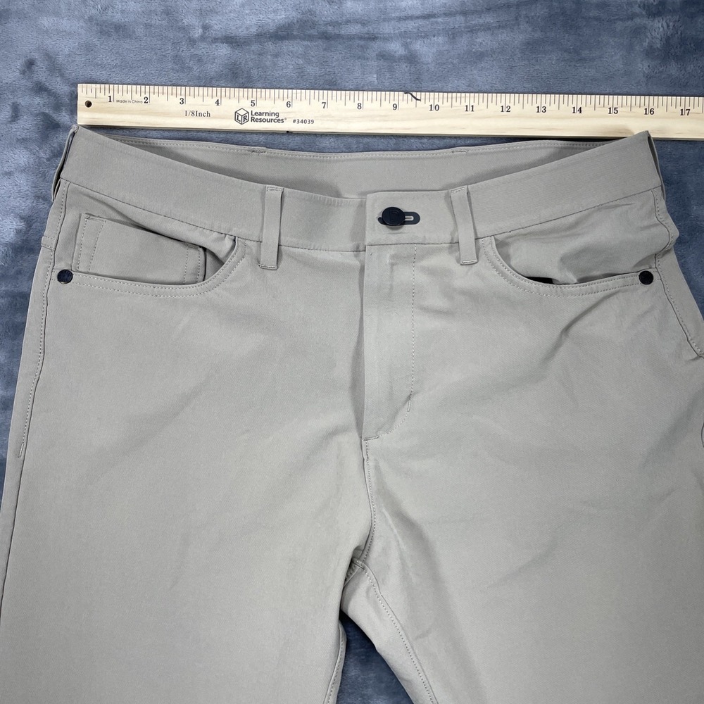 Public Rec Pants Mens 31x32 Khaki Workday Performance Stretch Chino Comfort - Picture 8 of 10